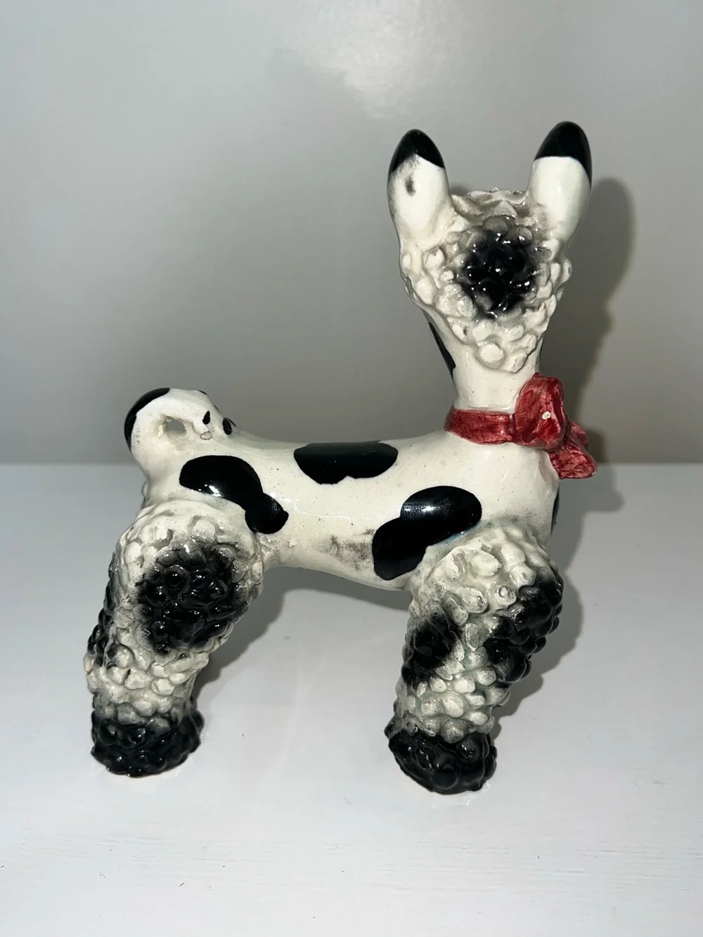 Staffordshire dog ceramic figurine made in Italy